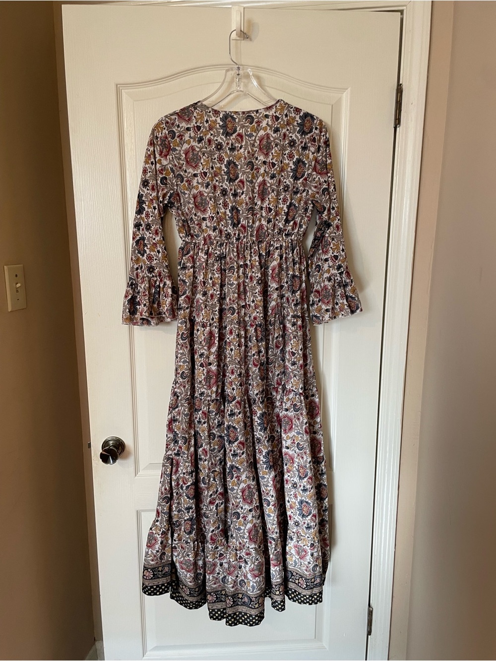 Anthropologie Boemo Boho Floral Maxi Dress Size M Western Prairie Renaissance - Picture 9 of 10